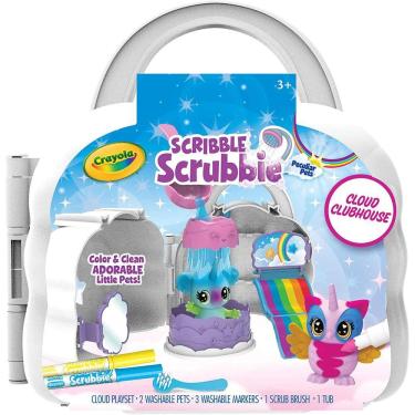 Imagem de Crayola Scribble Scrubbie Cloud Playset, Brinquedo para Crianças, Presente, Idades 3, 4, 5, 6