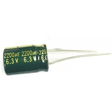 Imagem de Capacitores Capacitores 100pcs 2200UF 6.3V 6.3V2200UF 105 Centígrados Radial Capacitor Eletrolítico 10 * 20mm,Hilarious123