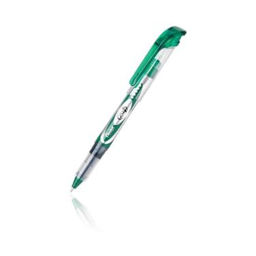 Imagem de Pentel Caneta rollerball não recarregável de ponta de metal de 7 mm, tinta verde/barril (BLD97-D)