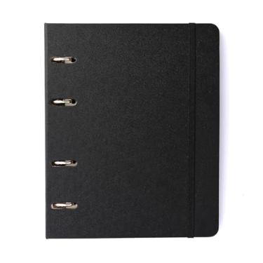 Imagem de Caderno Criativo Argolado Office Duo Clássica Pautado & Pontado A5 Preta, Cicero