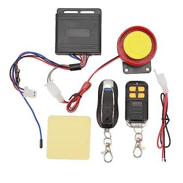 Imagem de Sistema de alarme de segurança de motocicleta, kit de alarme de controle remoto de motocicleta ABS de 12 V, substituição para scooter e motocicleta