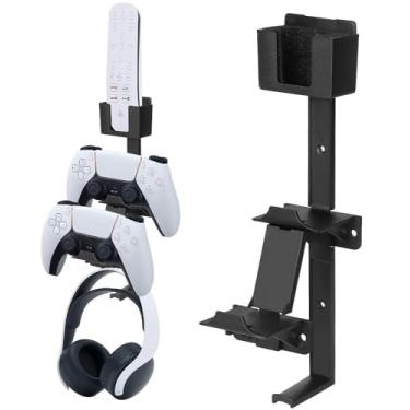 Imagem de Suporte De Parede Universal Para Controle e Fone de Ouvido Para PlayStation 5 PS4 PS3 Xbox Series One Switch Preto