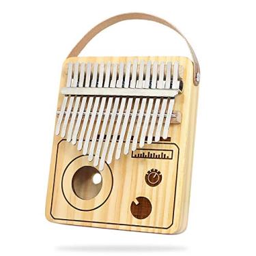Imagem de Piano de polegar com 17 teclas, Kalimba para amantes de música, teclado de percussão de dedo Marimba, piano de dedo de bolso, piano Mbira para amantes de música Spruce