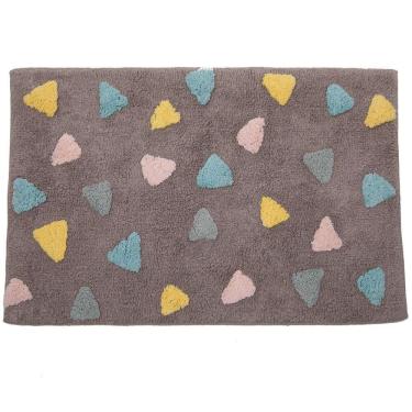 Imagem de Tapete de Banheiro Quarto Kids Infantil Bebe Algodão Retangular Vizapi Fun 120x160cm Multicolorido