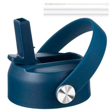 Imagem de Tampa de canudo para Hydro Flask boca larga, tampas com canudo para Hydroflask 12 16 18 20 32 1,134 g boca larga, tampa de canudo de substituição para Hydroflask, acessórios superiores para garrafa