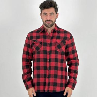 Imagem de Camisa Sea Surf Flanela Xadrez Manga Longa Masculina-Masculino