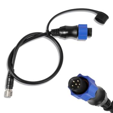 Imagem de Substitui o cabo adaptador universal Sonar 2 1852060, 29594, MKR-US2-10, serve para transdutor de sonar Lowrance Fish Finder US2 para motor de pesca Minn Kota