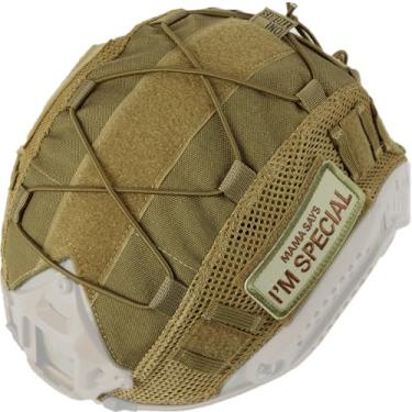 Imagem de OneTigris Capa de capacete, pano tático rápido para capacete PJ rápido Ops-Core no tamanho M/G, para Airsoft e Tiro Esportivo, Adultos e Adolescentes