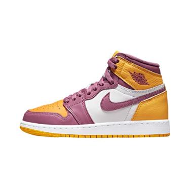 Imagem de Nike Big Kids Air Jordan 1 High Retro OG 'Brotherhood' Basketball Shoes (5.5)