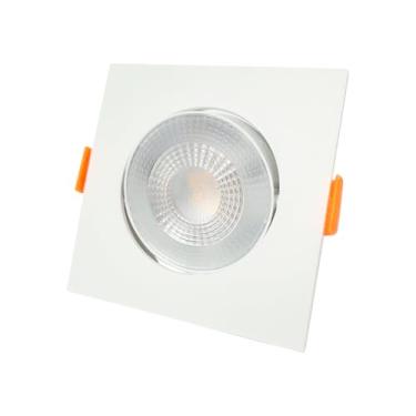 Imagem de Spot LED Olho de Boi de Teto 5W Quadrado Direcionável 3000K Lumier 420lm IP20