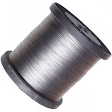 Imagem de Fio de aço inoxidável 100M Multistrand 304 Cabo de aço inoxidável 7x7 Diâmetro da estrutura Fio fino macio para roupas penduradas Varal para artes e ofícios DIY, uma cor, 1,0 mm (100 M)