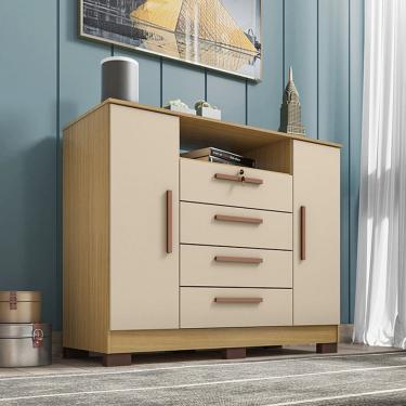 Imagem de Cômoda Rack Viena 2 Portas 4 Gavetas I01 - Clique Chique Móveis