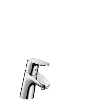 Imagem de hansgrohe Focus Modern Upgrade - Torneira de pia de banheiro fácil de limpar com 1 alça e 12,7 cm de altura cromada, 04510000