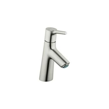 Imagem de hansgrohe Torneira de pia de banheiro moderna premium fácil de limpar 1 alça 1 17,78 cm de altura em níquel escovado, 72010821
