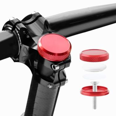 Imagem de Suporte de bicicleta AirTag, suporte de haste de bicicleta oculta para AirTag, acessório de rastreador GPS de bicicleta, suporte impermeável para AirTag para bicicletas de 3,5 cm com tampa de fone de