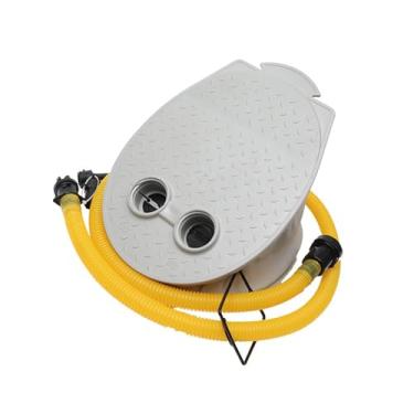 Imagem de Esquirla Bomba de ar de fole, inflador de pé, infláveis, bomba de ar para barco com mangueira de 143 cm