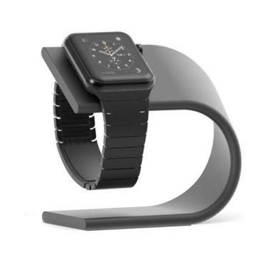 Imagem de Dock Suporte Mesa Base Metal Curva compatível com Apple Watch - Baú do
