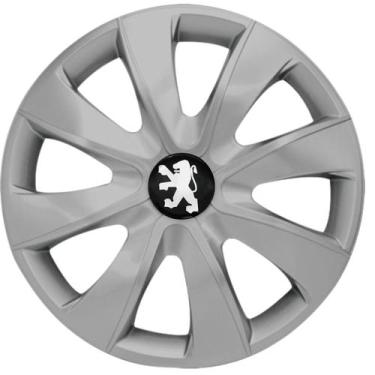 Imagem de Jogo 4 Calotas Aro 13 Silver Peugeot 206 207 Hoggar - ELITTE MOTORS