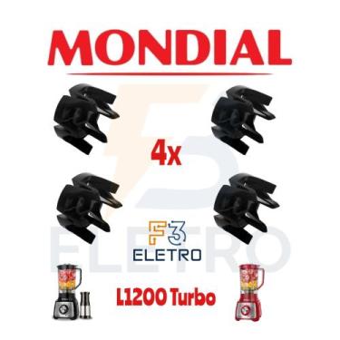 Imagem de Arraste do Copo 4 Peças Liquidificador Mondial L1200 Turbo Inox