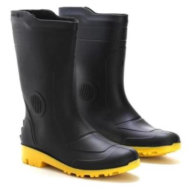 Imagem de Bota Impermeável Cano Longo Solado Amarelo Grendene Pvc, Solado Amarel