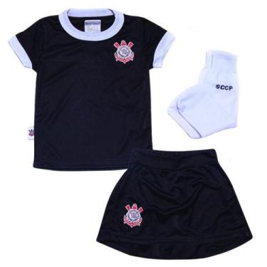 Imagem de Uniforme Infantil Corinthians Artilheira Feminino Oficial - Revedor, T