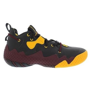 Imagem de adidas Tênis de basquete unissex Harden Vol. 6, Preto/Borgonha/Amarelo, 7