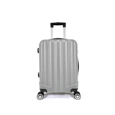 Imagem de Mala de Bordo ABS 4 Rodas Adventure Fortt Prata - MAB01-CZ