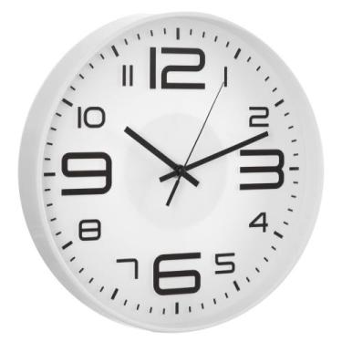 Imagem de Relógio De Parede Decorativo Silencioso 30 Cm / Rel-593 - PGB, Branco