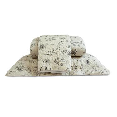 Imagem de Kit Cobre Leito Colcha Solteiro 2 Pçs Basic Estampado Macio - JS OLIVE