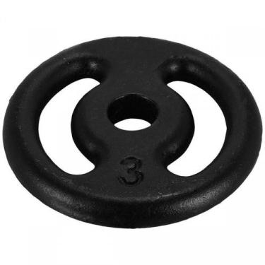 Imagem de Anilhas Pintadas- Pesos para Musculação 3Kg - Camarx Ltda