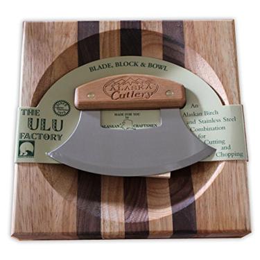 Imagem de Conjunto Ulu Factory Ulu Bowl com alça de bétula AK Cutlery