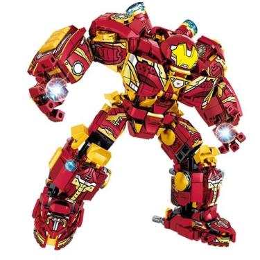 Imagem de Brinquedo Bloco De Montagem Hulk Buster 823 pçs Super Heróis - ActionC