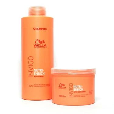 Imagem de Shampoo 1L   Máscara Invigo Enrich 500g Wella - KITS PROMOCIONAIS VIRT