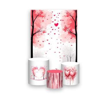Imagem de Painel De Festa Vertical 1,50 x 2,20 + Trio De Capas Cilindro - Namora