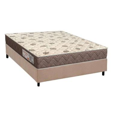 Imagem de Conjunto Box Viúva: Colchão Espuma Orthoflex D28 Comfortpedic + Base CRC Suede Clean (128x188)