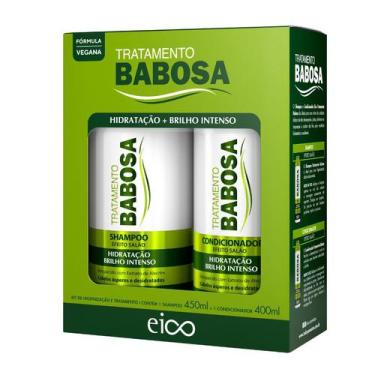 Imagem de Eico Babosa Shampoo + Condicionador 450ml Aloe Vera Biotina Cresciment