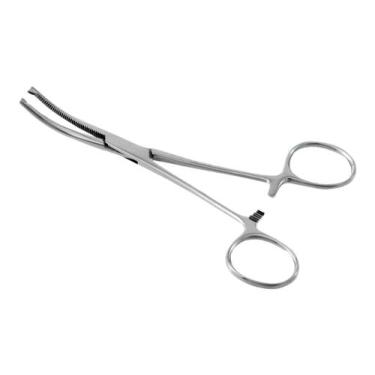 Imagem de Pinça kocher 16 cm 1x2 dentes curva (hemostatica) - Ascamas