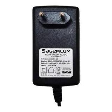 Imagem de Kit com 10 unidades - Fonte de Alimentação 12V 2,0AMP - SAGECOM, 12V