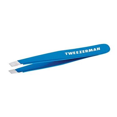 Imagem de Tweezerman Mini pinça inclinada azul Bahama, 1 unidade