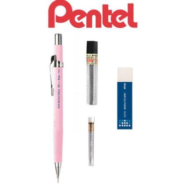 Imagem de Lapiseira Pentel Sharp 0,5mm RS Claro + Grafite + Borrachas