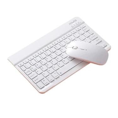 Imagem de BDNET, Capa Couro E Borracha iPad 7/8 10.2 + Kit Mouse E Teclado Bt
