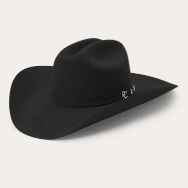 Imagem de Chapéu Australiano Cowboy Country Unissex Fedora - SLIM FITNESS, Preto