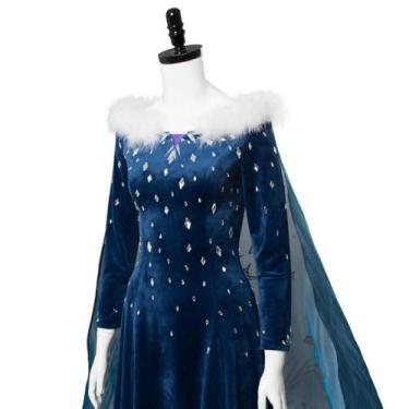 Imagem de Vestido elsa frozen 2 adulto cosplay profissional - H2L COSPLAY