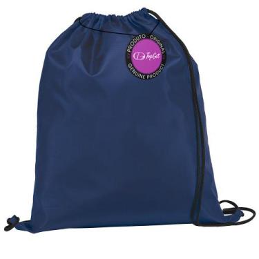Imagem de Mochila tipo Saco Gym Sack em Nylon Dinky TopGet, Azul marinho