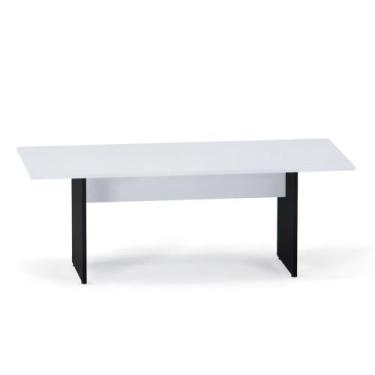 Imagem de Mesa Reunião Pé Painel P25 Pandin 2,6 M Cinza e Preto