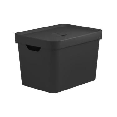 Imagem de Caixa Organizadora Cube Preto 18L - Ou
