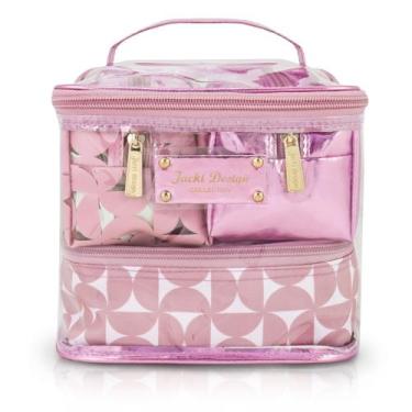 Imagem de Kit de Necessaire com 4 pçs Glitz Jacki Design Rosa