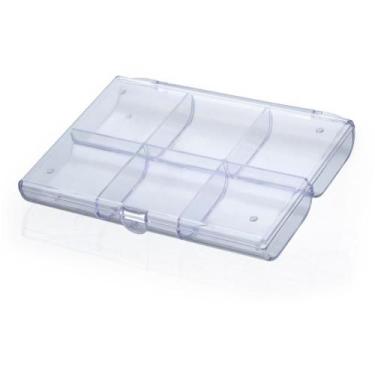 Imagem de Organizador Caixa com 6 Divisórias Cristal - Waleu