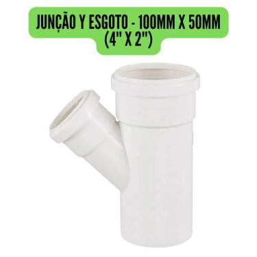 Imagem de Conexões de Esgoto 100mm 4" Branco/Cotovelo/Luva/Tee/Caps/Junção/Luva 
