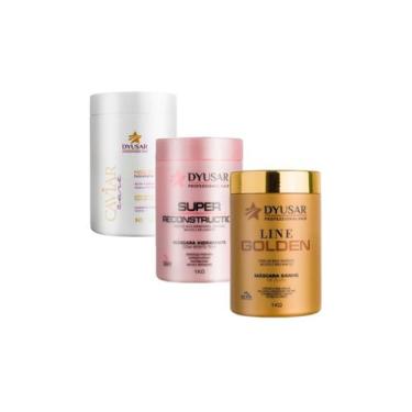 Imagem de Cronograma Capilar Profissional 3 Máscaras 1KG Dyusar - DYUSAR Cosméti